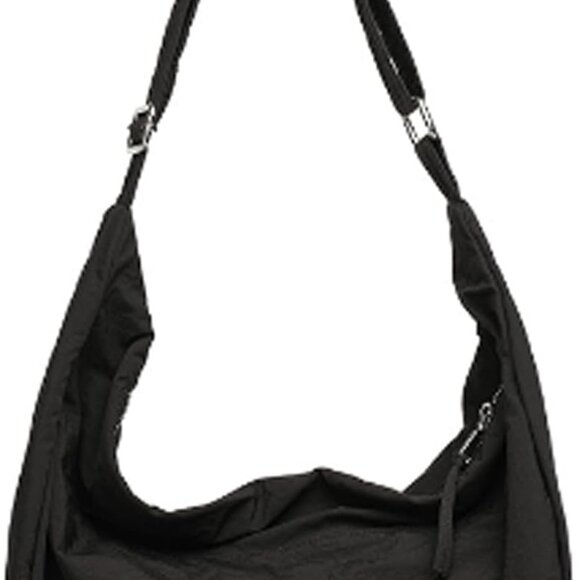Nylon Crescent Crossbody Bag Unisex Tote Waterproof Large Capacity - Picture 1 of 8